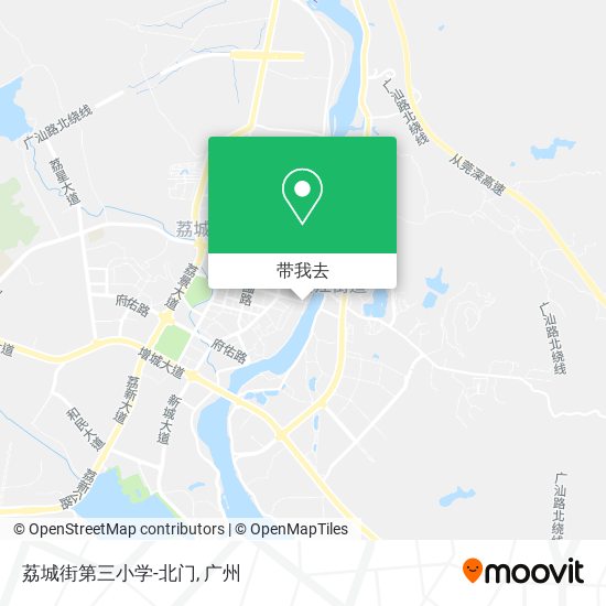 荔城街第三小学-北门地图