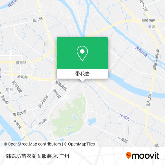 韩嘉坊苗衣阁女服装店地图
