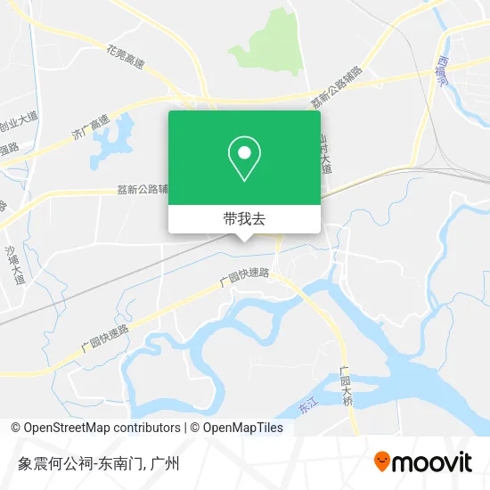 象震何公祠-东南门地图