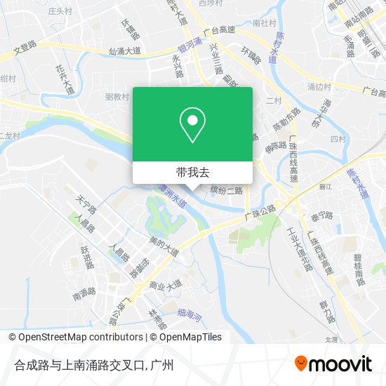 合成路与上南涌路交叉口地图