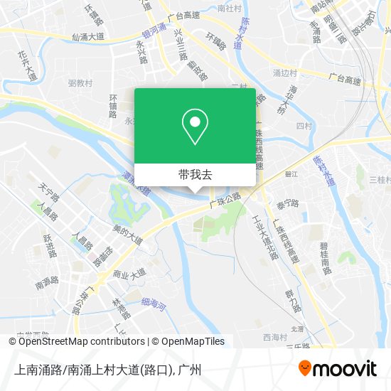 上南涌路/南涌上村大道(路口)地图