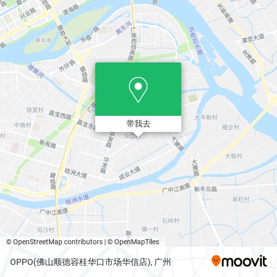 OPPO(佛山顺德容桂华口市场华信店)地图