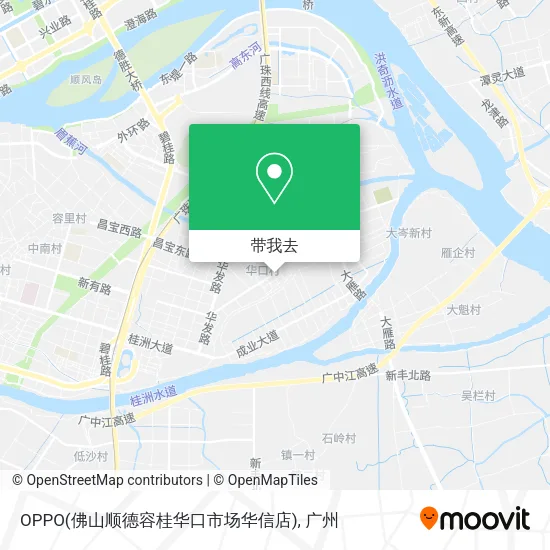 OPPO(佛山顺德容桂华口市场华信店)地图