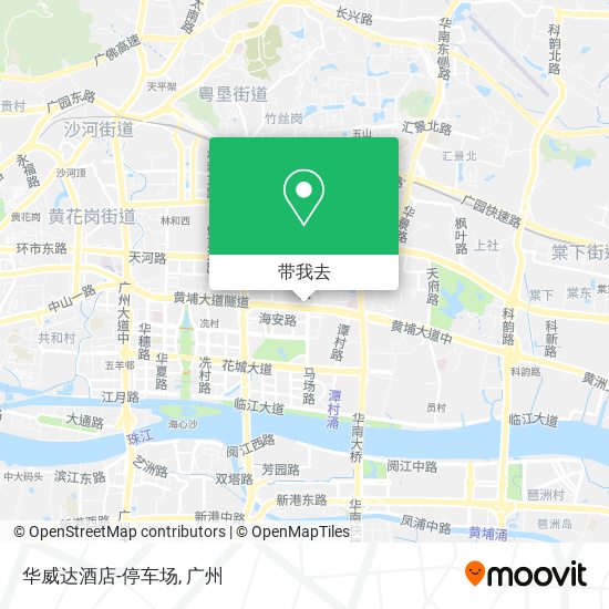 华威达酒店-停车场地图