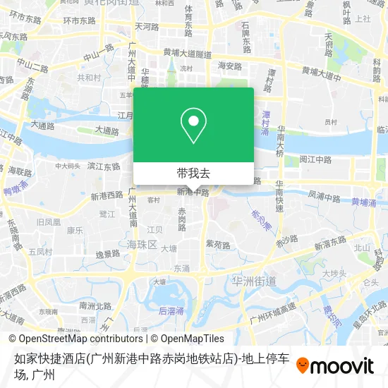 如家快捷酒店(广州新港中路赤岗地铁站店)-地上停车场地图