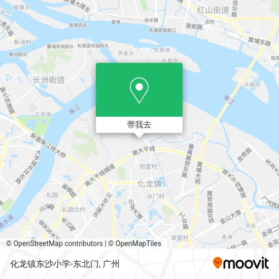 化龙镇东沙小学-东北门地图
