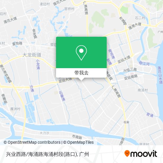 兴业西路/海涌路海涌村段(路口)地图