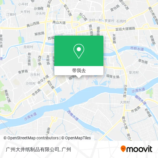 广州大井纸制品有限公司地图