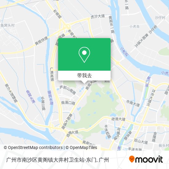 广州市南沙区黄阁镇大井村卫生站-东门地图