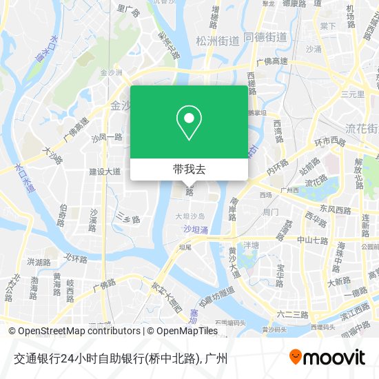 交通银行24小时自助银行(桥中北路)地图