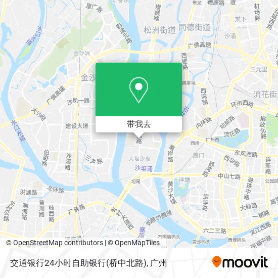 交通银行24小时自助银行(桥中北路)地图
