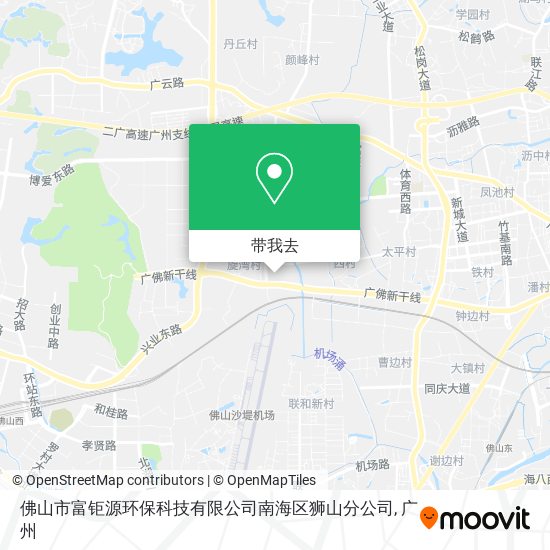 佛山市富钜源环保科技有限公司南海区狮山分公司地图