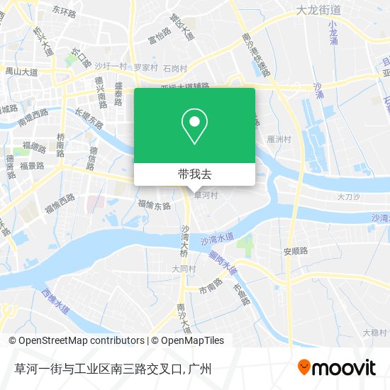 草河一街与工业区南三路交叉口地图