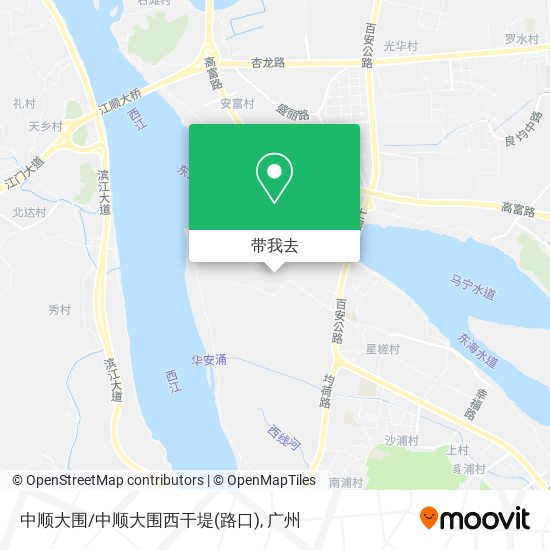 中顺大围/中顺大围西干堤(路口)地图