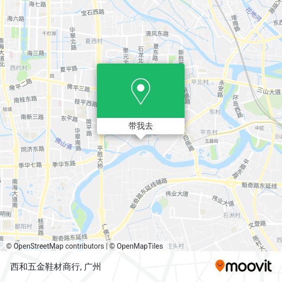 西和五金鞋材商行地图
