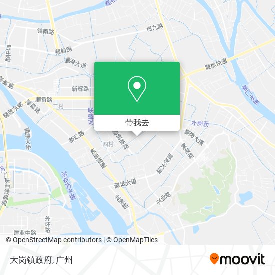 大岗镇政府地图
