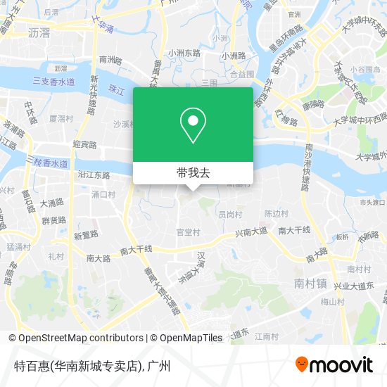 特百惠(华南新城专卖店)地图