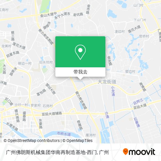 广州佛朗斯机械集团华南再制造基地-西门地图