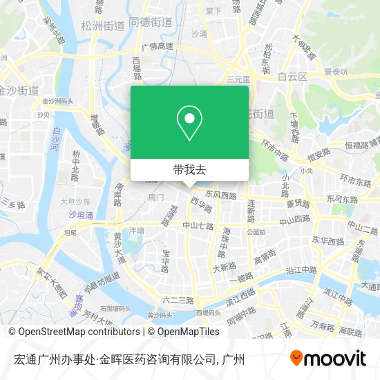 宏通广州办事处·金晖医药咨询有限公司地图