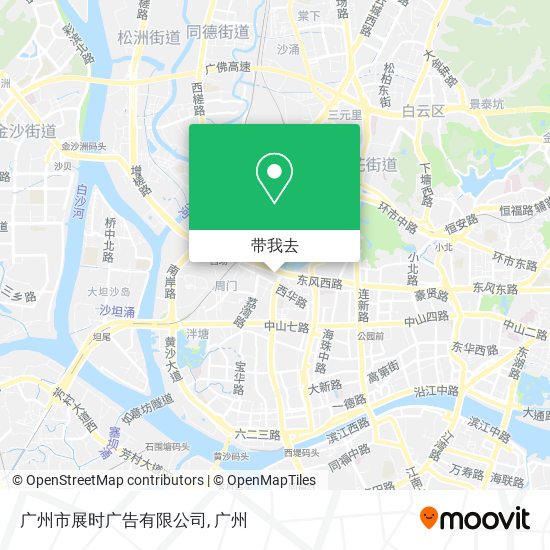 广州市展时广告有限公司地图