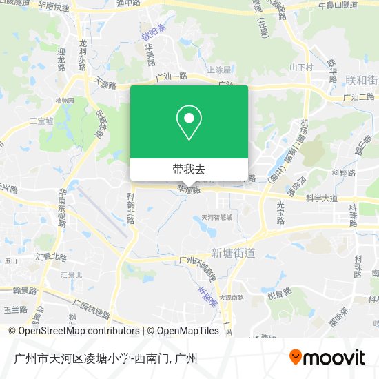 广州市天河区凌塘小学-西南门地图