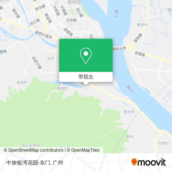 中旅银湾花园-东门地图