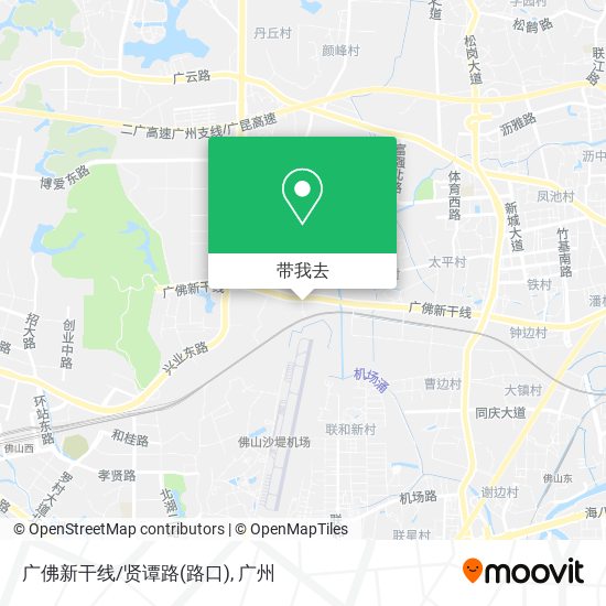 广佛新干线/贤谭路(路口)地图