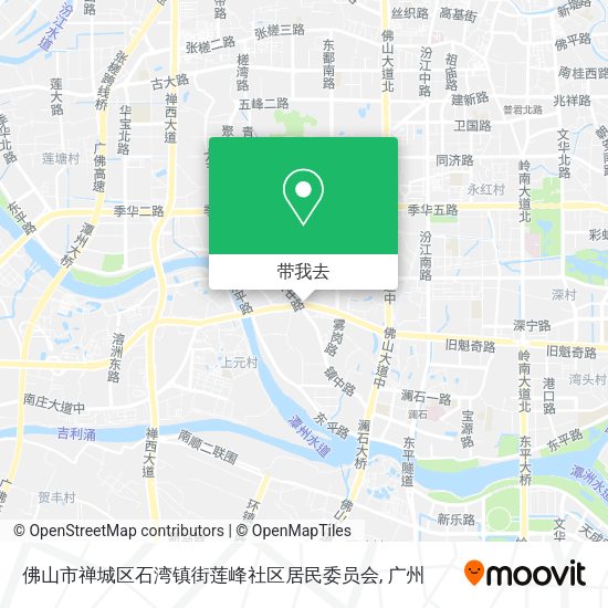 佛山市禅城区石湾镇街莲峰社区居民委员会地图