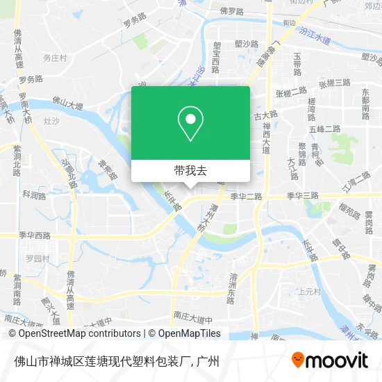 佛山市禅城区莲塘现代塑料包装厂地图