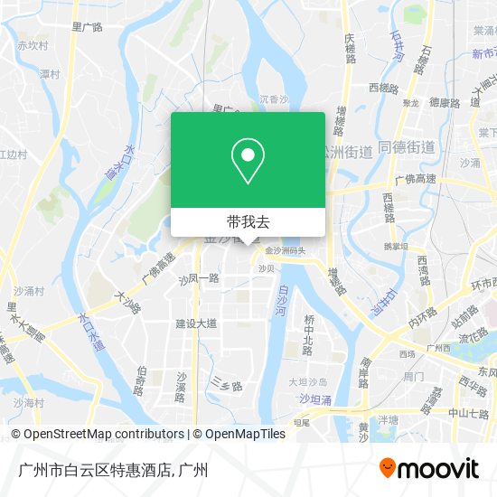 广州市白云区特惠酒店地图