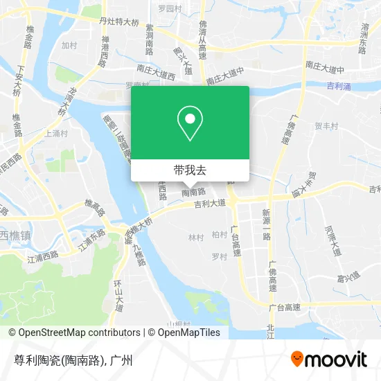 尊利陶瓷(陶南路)地图