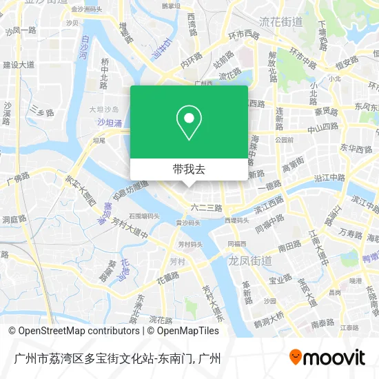 广州市荔湾区多宝街文化站-东南门地图