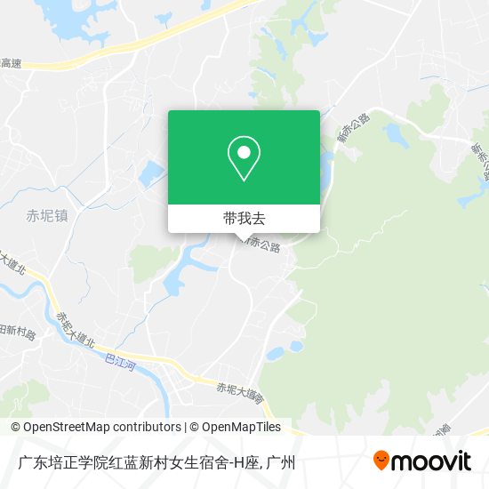 广东培正学院红蓝新村女生宿舍-H座地图