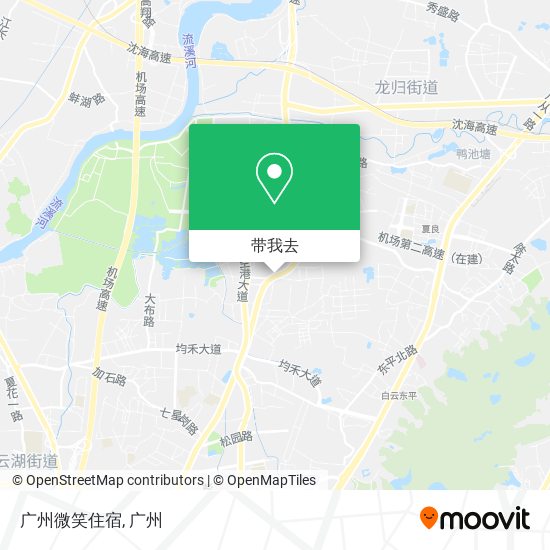 广州微笑住宿地图