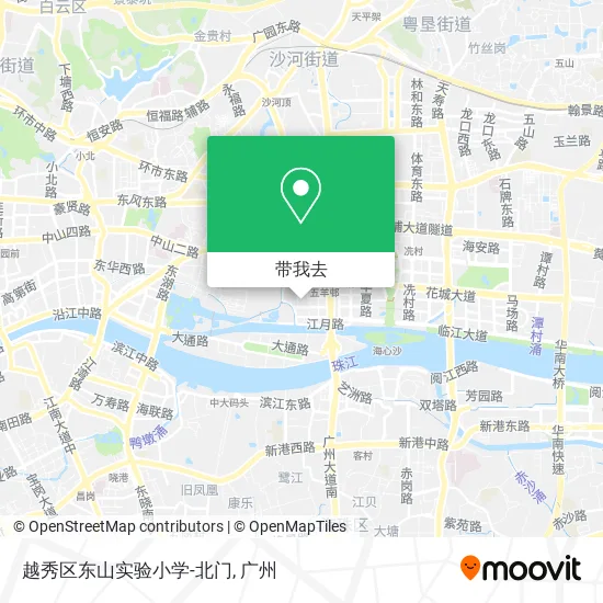 越秀区东山实验小学-北门地图