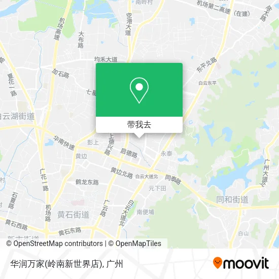华润万家(岭南新世界店)地图