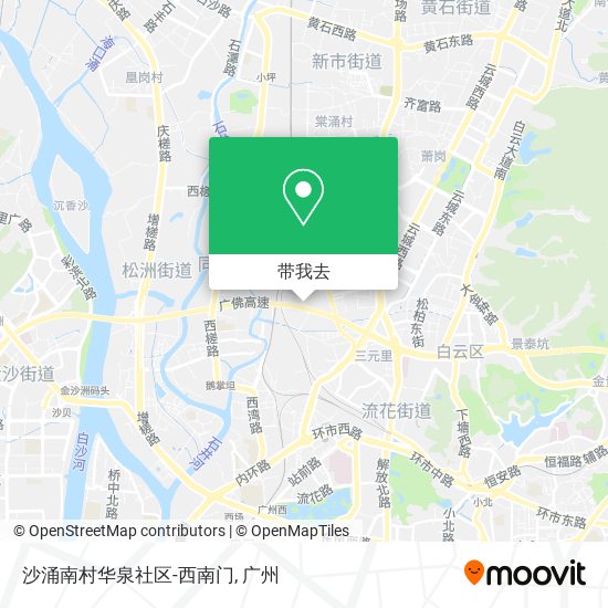 沙涌南村华泉社区-西南门地图