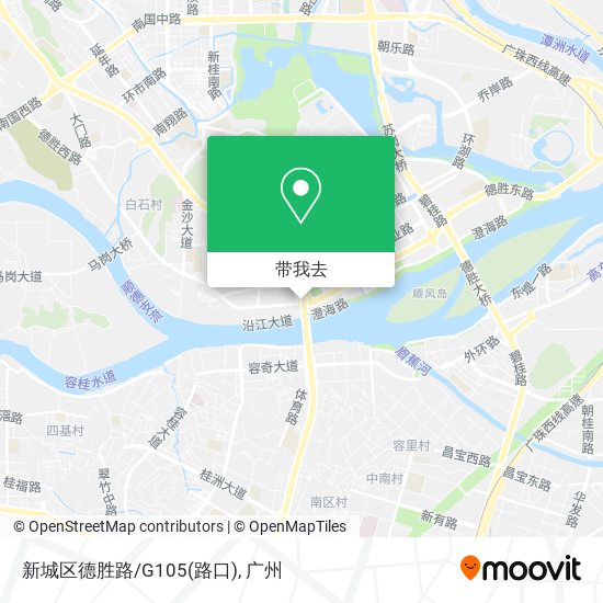 新城区德胜路/G105(路口)地图