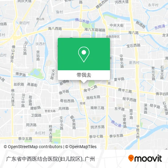 广东省中西医结合医院(妇儿院区)地图