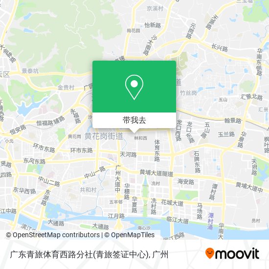 广东青旅体育西路分社(青旅签证中心)地图