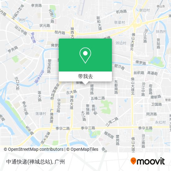 中通快递(禅城总站)地图
