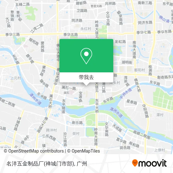 名洋五金制品厂(禅城门市部)地图