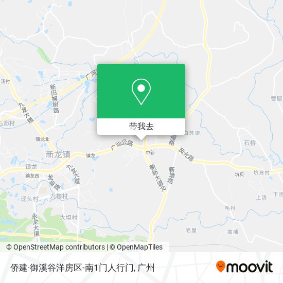 侨建·御溪谷洋房区-南1门人行门地图