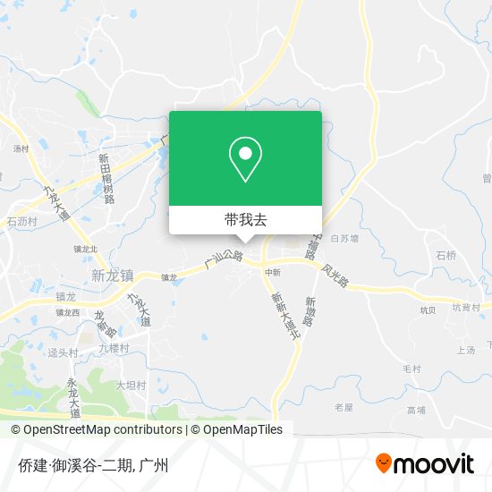 侨建·御溪谷-二期地图