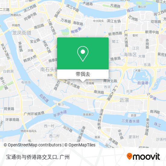 宝通街与侨港路交叉口地图