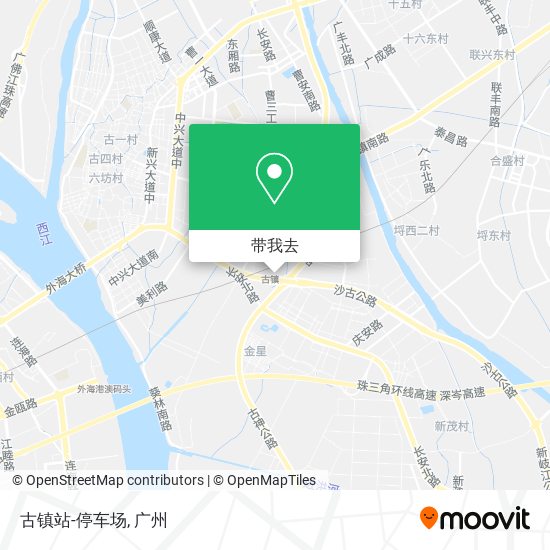 古镇站-停车场地图