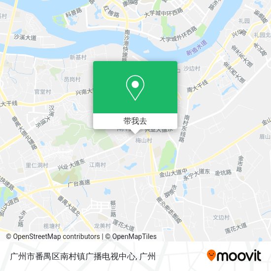 广州市番禺区南村镇广播电视中心地图