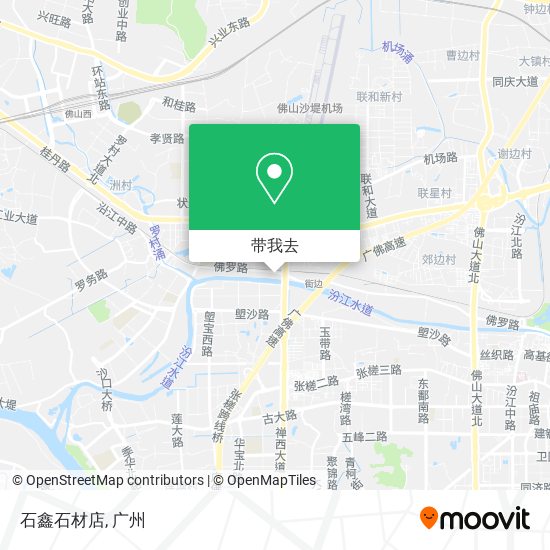 石鑫石材店地图