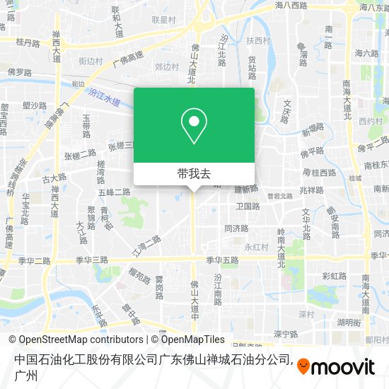 中国石油化工股份有限公司广东佛山禅城石油分公司地图