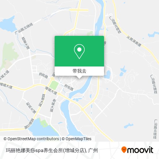 玛丽艳娜美痧spa养生会所(增城分店)地图